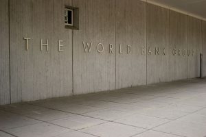 de wereldbank op muur gebouw