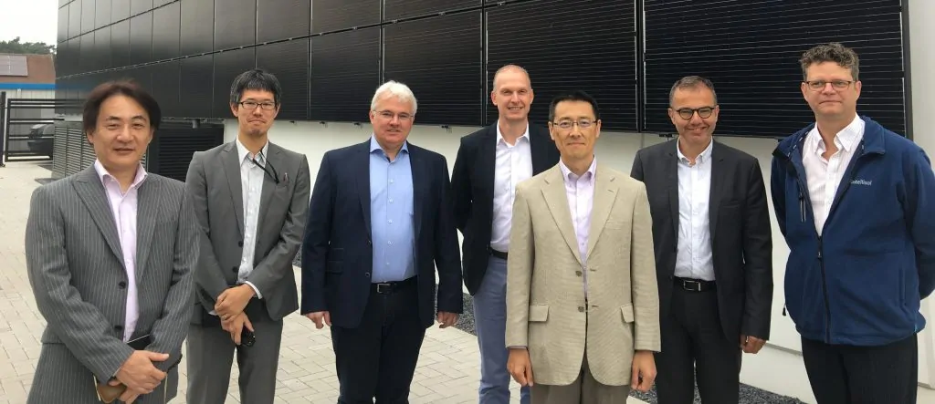 r&d afdeling mitsubishi electric japan voor de zonnegevel van het energiecentrum bouw en renovatie